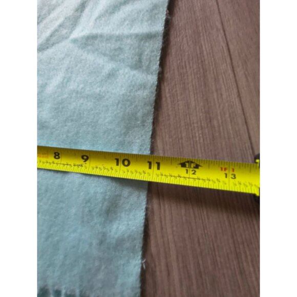 Caldor Vintage Turquoise Acrylic Scarf With Fringe 60x11 - Picture 5 of 5